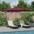 Suncobran S LED lampica Bordeaux Crvena 286 x 284 x 270 cm