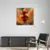 Canvas Slika na platnu Poljubac u boji 30x30cm, Sa ramom, Beli