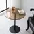 Hanah home Klub sto Chill 50x50x50cm Crno-Bronzi