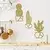 Wallity Zidna dekoracija Cactus-2, 25 x 45 cm, Zlatne boje