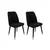 Hanah Home Hugo 366 V4 Stolice, Crne