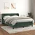 Vidaxl Box spring postelja z vzmetnico temno zelen 140x190 cm žamet