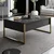 Hanah Home Luxe Sto za dnevnu sobu, Crno-Zlatna