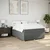 Vidaxl Box spring posteljni z vzmetnico temno siv 140x190 cm blago