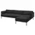 ÄPPLARYD Sofa 4-sed i lenjivac, Gunnared crna/siva