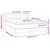 vidaXL Box spring postelja z vzmetnico temno rjava 140x200 cm blago