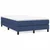 Vidaxl Box spring postelja z vzmetnico modra 120x190 cm blago