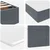 Krevet s od storage s madracem Tamno siva 90 x 190 cm Baršun
