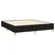 Greatstore Box spring postelja z vzmetnico črna 180x200 cm blago