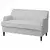 ROCKSJÖN Sofa dvosed, Klovsta siva/bela