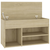 Klupa za cipele boja hrasta 80 x 30 x 45 cm konstruirano drvo