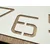 shumee Stenska ura Digits iz hrasta 60 cm bela