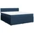 Vidaxl Box spring postelja z vzmetnico modra 180x200 cm blago