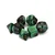 Kockice Chessex - Gemini - Polyhedral - Black-Green & Gold (7)