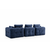 ATELIER DEL SOFA Amaris 3 Seater With Pouffe Navy Blue ugaona sofa