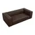 Temno rjava usnjena zofa 212 cm Madame - Windsor & Co Sofas