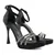 Mona shoes Ženske sandale na štiklu, Crne