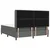 Vidaxl LED Box Spring Postelja Temno siva 180 x 200 cm blago