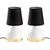Opviq Set Stonih lampi Yildo-8021, 17x17x33 cm, IP20, 2 komada, Braon-bela