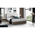 Boxspring postelja Wood 2 - 160x200 cm - temni hrast