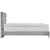 MID.YOU POSTELJA BOXSPRING x , tekstil, leseni material svetlo siva