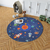 CONCEPTUM HYPNOSE Woopamuk107 Okrugli tepih u plavoj boji 100 x 100 (625HFT2269)