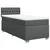 Vidaxl Box spring postelja z vzmetnico temno siva 90x200 cm blago