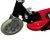 VIDAXL električni skuter s sedežem 120W rdeč