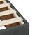 Vidaxl Box spring postelja z vzmetnico temno siva 120x200 cm blago