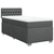 VIDAXL Box spring postelja z vzmetnico temno siva 90x190 cm blago