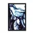 Plakat abstraktni val - 30x45 silver