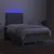 Vidaxl Box spring postelja z vzmetnico LED sv. siva 120x190 cm blago