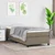 Vidaxl Box spring postelja z vzmetnico taupe 90x190 cm blago