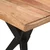 Blagovaonski stol crni 140x70x76 cm od masivnog bagremovog drva