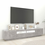 TV ormarić s LED svjetlima siva boja betona 200 x 35 x 40 cm