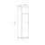Hanah Home Cipelarnik 44,8x180x44,8cm Orah