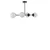 Conceptum Hypnose Luster Favori, 65cm 90 cm, E27 , Crni