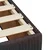 Vidaxl Box spring postelja z vzmetnico temno rjav 200x200 cm blago