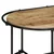 Stolić za kavu 110x55x40 cm od masivnog grubog drva manga