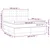 Vidaxl Box spring postelja z vzmetnico LED temno rjava 160x200cm blago
