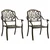 3-dijelni bistro set od lijevanog aluminija brončani