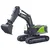 shumee Huina Green Metal Crawler Excavator 1:50