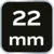 Topex 1/2 šesterokotni nastavek, 22 mm, Superlock