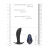 Ouch! E-stim & Vibration Butt Plug with Remote Black