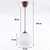 Brilagi - LED luster na sajli RETRO GLASS 1xE27/60W/230V O 15 cm braon/bela