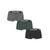Boxer Shorts 3-Pack Grey+Dark Green+Black