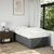 VIDAXL Box spring postelja z vzmetnico temno siva 90x190 cm blago