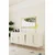Hanah Home komoda Rany 180, 180 cm, bela / travertin / srebrna