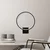 Opviq Halka 13309 Zidna lampa, Crna