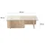 Hanah Home Klub sto Escape 105x30x65cm Bež